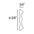 FP7020-Flexible Decorative Polyurethane Panel Molding, Flexible, Primed White. Length: 78-3/4" Height: 4-5/16"