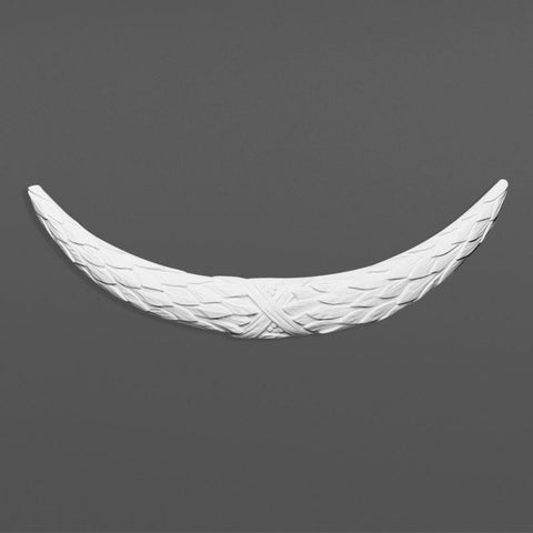 G51-Luxxus Classic Polyurethane Large Decorative Swag, Primed White.