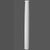 K1102-Luxxus Classic Polyurethane Full Column, Primed White. Height: 78" Diameter: 8-11/16"