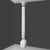 K1132-Luxxus Classic Polyurethane Whole Column Base, Primed White. Width: 13-3/4" Height: 22-7/16"