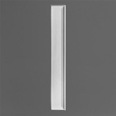 K240-Luxxus Classic Polyurethane Pilaster, Primed White. Length: 78-3/4" Width: 11-7/16"