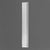 K240-Luxxus Classic Polyurethane Pilaster, Primed White. Length: 78-3/4" Width: 11-7/16"