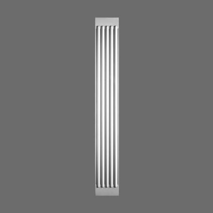 K250-Luxxus Classic Polyurethane Pilaster, Primed White. Length: 78-3/4" Width: 10-5/8"