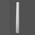 K3001-Luxxus Classic Polyurethane Fluted Half Column, Primed White. Width: 12" Height: 78"