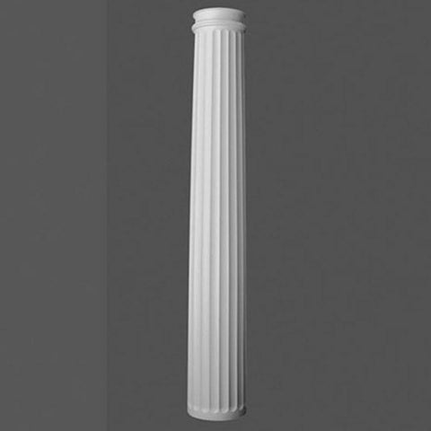 K3002-Luxxus Classic Polyurethane Fluted Whole Column, Primed White. Diameter: 12" Height: 78"