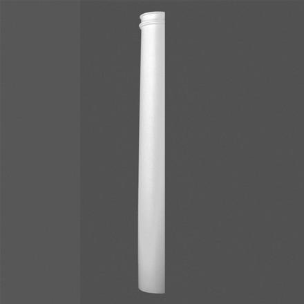 K3101-Luxxus Classic Polyurethane Plain Half Column, Primed White. Width: 12" Height: 78"