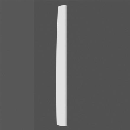 K3201-Luxxus Classic Polyurethane Plain Half Column, Primed White. Width: 13-3/16" Height: 94-1/2"