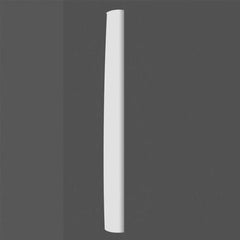 K3201-Luxxus Classic Polyurethane Plain Half Column, Primed White. Width: 13-3/16" Height: 94-1/2"