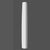 K3202-Luxxus Classic Polyurethane Plain Whole Column, Primed White. Diameter: 13-3/16"" Height: 94-1/2"