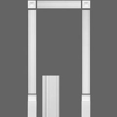 KX003 - Axxent Classic Duropolymer Door Surround Kit, Primed White. Width: 49-5/8" Height: 97-1/2"