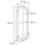 N503-Luxxus Classic Polyurethane Niche Frame, Primed White. Width: 27-3/16" Height: 44-5/16"