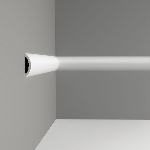 P3070-Luxxus Plain Polyurethane Panel Molding, Primed White. Length: 78-3/4" Height: 4-16/16"