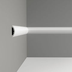 P3070-Luxxus Plain Polyurethane Panel Molding, Primed White. Length: 78-3/4" Height: 4-16/16"