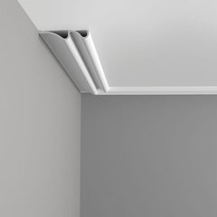P3071-Luxxus Plain Polyurethane Multifunctional Molding, Primed White. Length: 78-3/4" Height: 14-9/16"