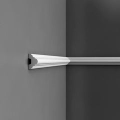 P4020-Luxxus Plain Polyurethane Panel Molding, Primed White. Length: 78-3/4" Height: 1-15/16"