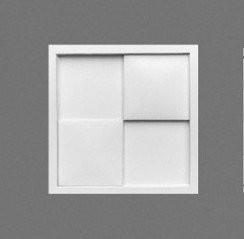 P-5020A-Luxxus Classic Polyurethane Plinith Block Weave for P5020, Primed White. Length: 3-9/16" Height: 3-9/16"