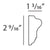 P6020-Luxxus Decorative Polyurethane Panel Molding, Primed White. Length: 78-3/4" Height: 2-9/16"