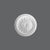 R-14-Luxxus Decorative Polyurethane Ceiling Medallion, Primed White. Diameter: 13-3/16"