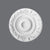 R-17-Luxxus Decorative Polyurethane Ceiling Medallion, Primed White. Diameter: 8-1/2"