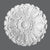 R-27-Luxxus Decorative Polyurethane Ceiling Medallion, Primed White. Diameter: 29-1/2"