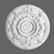 R-38-Luxxus Decorative Polyurethane Ceiling Medallion, Primed White. Diameter: 27-15/16"