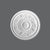 R-61-Luxxus Decorative Polyurethane Ceiling Medallion, Primed White. Diameter: 15-3/4"