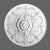 R-64-Luxxus Decorative Polyurethane Ceiling Medallion, Primed White. Diameter: 37-5/8"