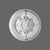 R-74-Luxxus Decorative Polyurethane Ceiling Medallion, Primed White. Diameter: 25-13/16"