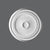 R-77-Luxxus Decorative Polyurethane Ceiling Medallion, Primed White. Diameter: 24-7/16"