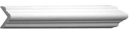 1-1/2"H X 1-1/2"Proj X 96"L - Cortland white cornice plain moulding