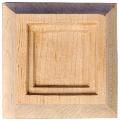 2-3/4"H X 2-3/4"W X 5/8"D - Small traditional plain square applique