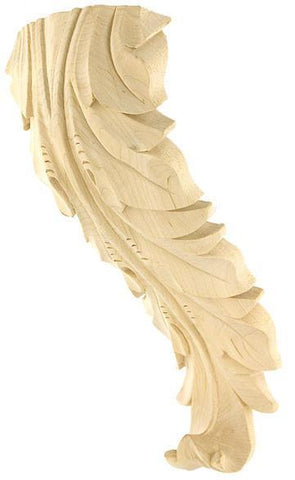 6-1/4"H X 2-7/8"W X 5" D -  Finest quality oak leaf small corbel