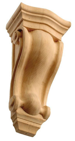 8-1/4'H X 3-3/4'W X 2-5/8"D - Small contemporary plain corbel