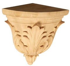 Corbel with Bracket - lion corbels, island corbels, acanthus corbel, cherry corbel, red oak corbel, mission corbel, contemporary corbels