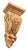 Corbel with Grapes - wood onlays, shelf supports, woodcarving, decorative brackets, antique corbels, kitchen cabinets corbels