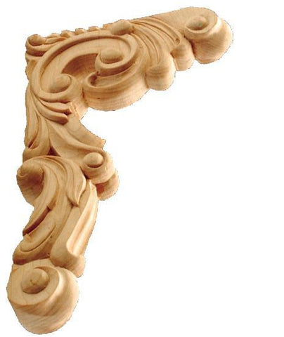 10-7/8"H X 1-1/2"W X 6-3/8"D - Medium corbel with Fleur De Lis Design