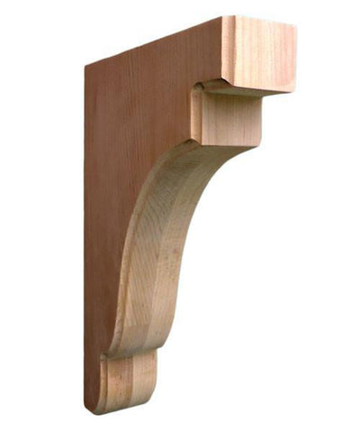 12"HX2-1/2"WX8"D - Classical plain medium size corbel in steps