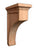 12"H X 3"W X 8"D - Medium bottom rounded contemporary corbel