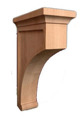 14"H X 3-7/8" W X 9"D - Large bottom rounded contemporary corbel