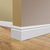 SX138 - Axxent Plain Duropolymer Base Molding, Primed White. Length: 78-3/4" Height: 5-1/2"